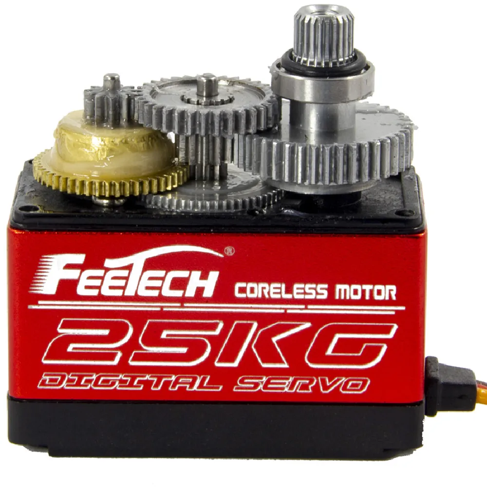 

Fi7622M Сервопривод с высоким крутящим моментом, 22 кг.см 180 ° Программируемый универсальный разъем вращения для радиоуправляемых автомобилей разных брендов