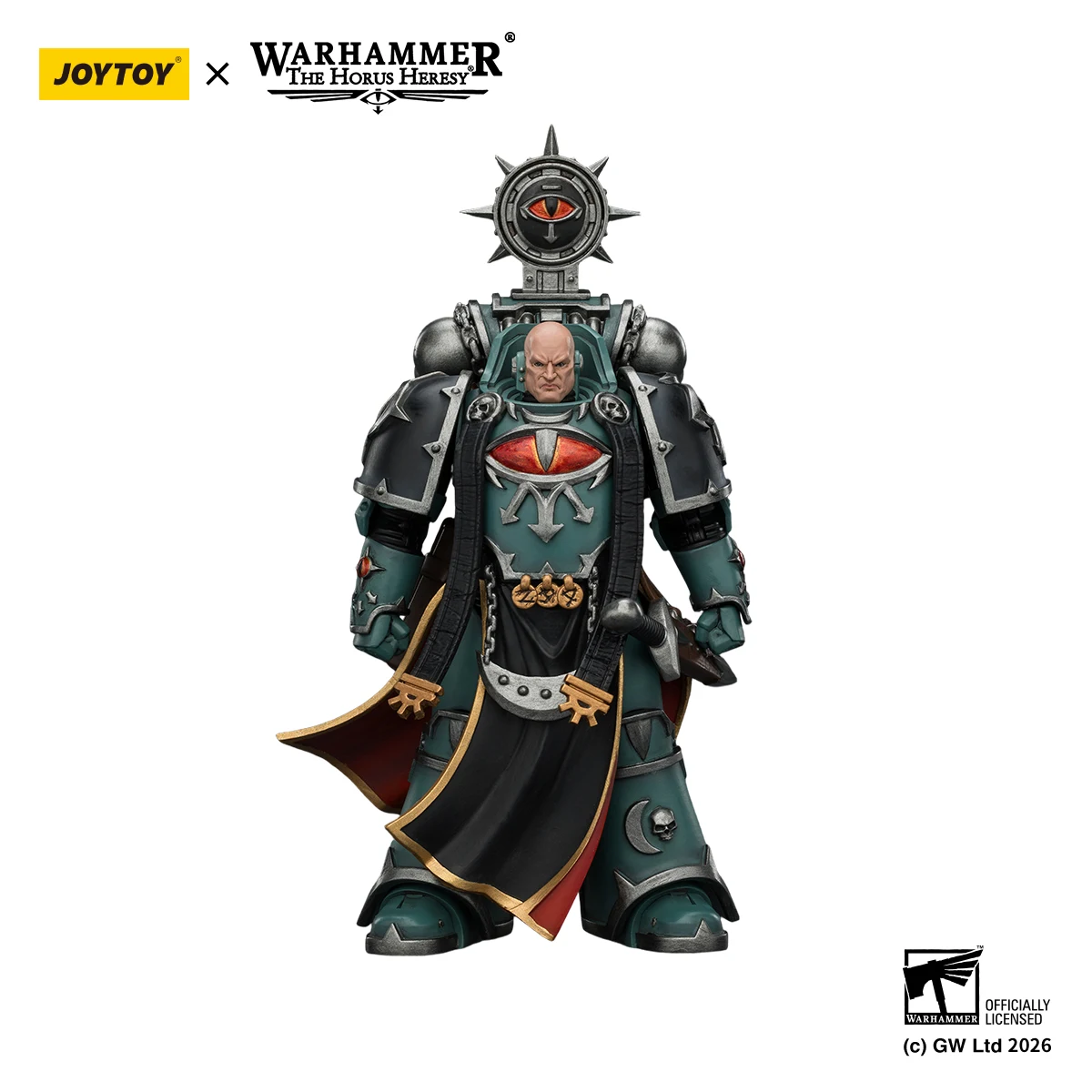 Fotografia 3: [EM ESTOQUE] JOYTOY Warhammer 30K 1/18 Figura de Ação Sons of Horus Dark Emissary Consul & Vheren Ashurhaddon 2PCS Modelo Anime