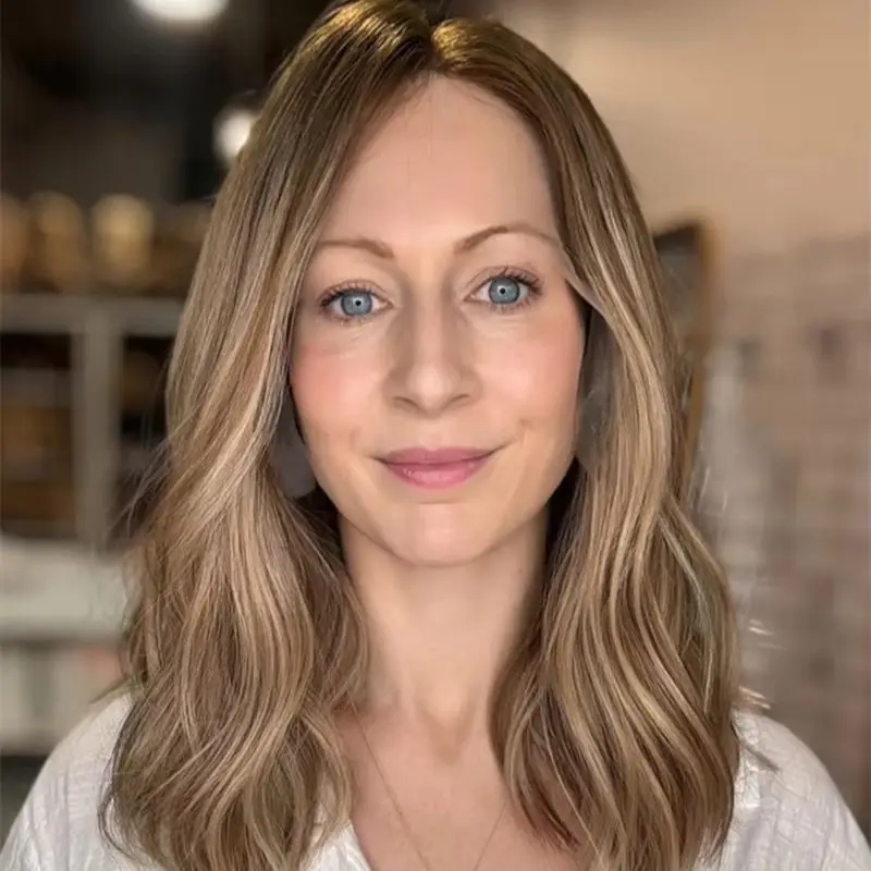 Free Part HD Transparent Lace Wigs Realistic Look Hairline Ombre Warm Blonde Brown Glueless Wigs Synthetic Hair Short Wave Bob