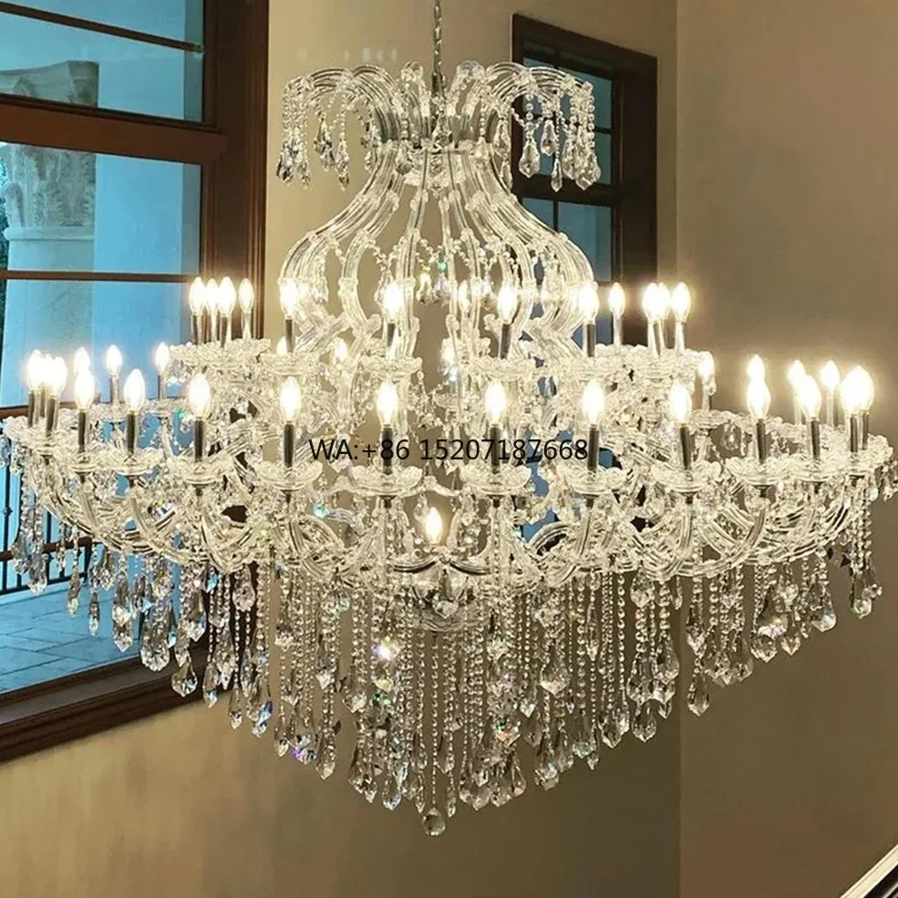 European Luxury K9 Crystal  Maria Theresa Style for Villa Staircase Wedding Hall Events s