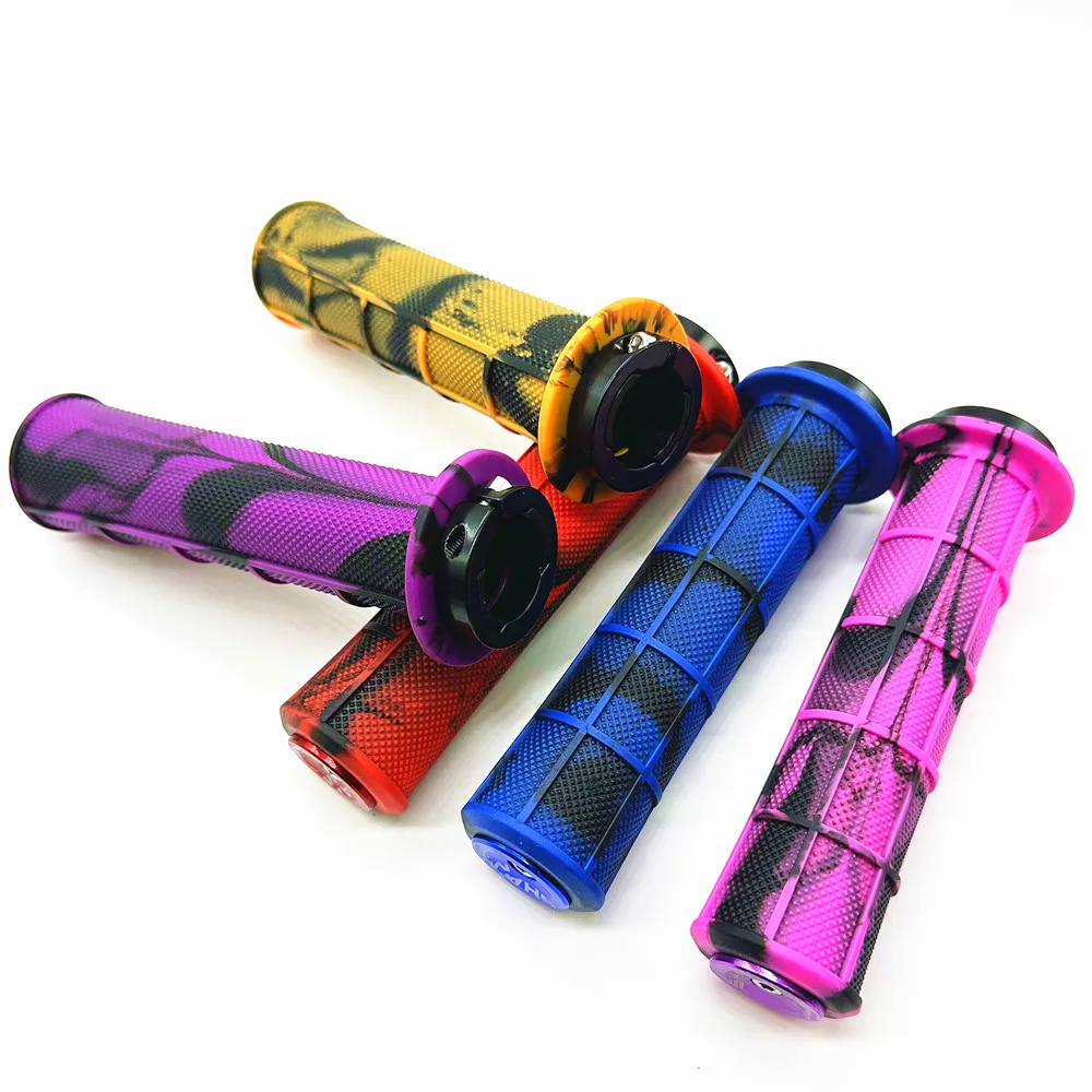 Integrated Bicycle Handlebar Grips Soft Rubber Aluminum Alloy   Bicycle Handles Non-slip MTB Cuffs Bike Part Road Bicycles
