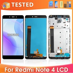 5.5''For Xiaomi Redmi Note 4 For Redmi Note4 2016100 LCD Display Touch Screen Digitizer Assembly Replacement