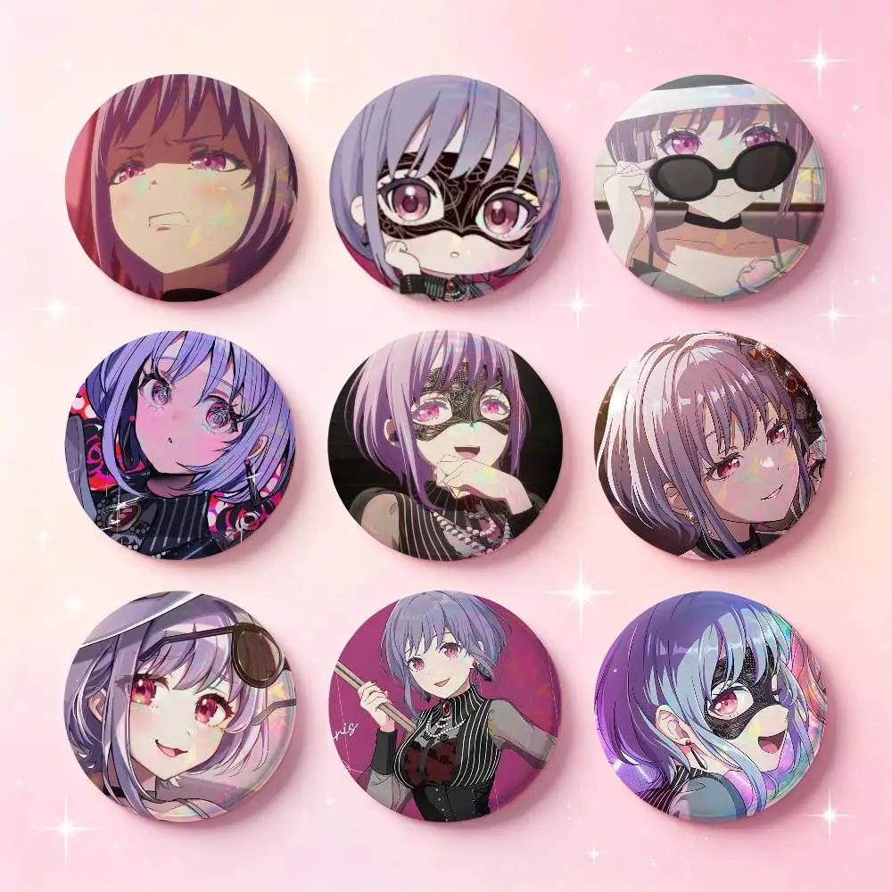 Значки Yuutenji Nyamu BanG Dream Anime, круглые, 25, 32, 44, 58, 75 мм, для косплея, украшение для сумок, подарки для фанатов, друзей, броши, сувениры