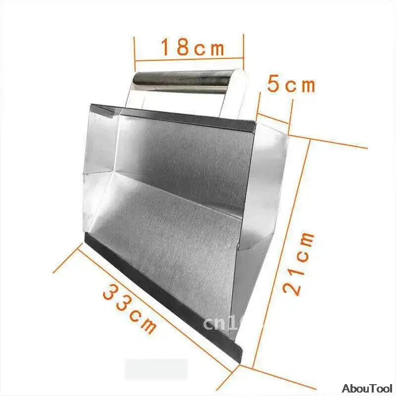 Strumento per intonacare Strumenti per intonacare pareti in acciaio inossidabile Cazzuola per calcestruzzo Raschiatura per polvere Cazzuola per muratore in polvere Strumenti per piastrellista