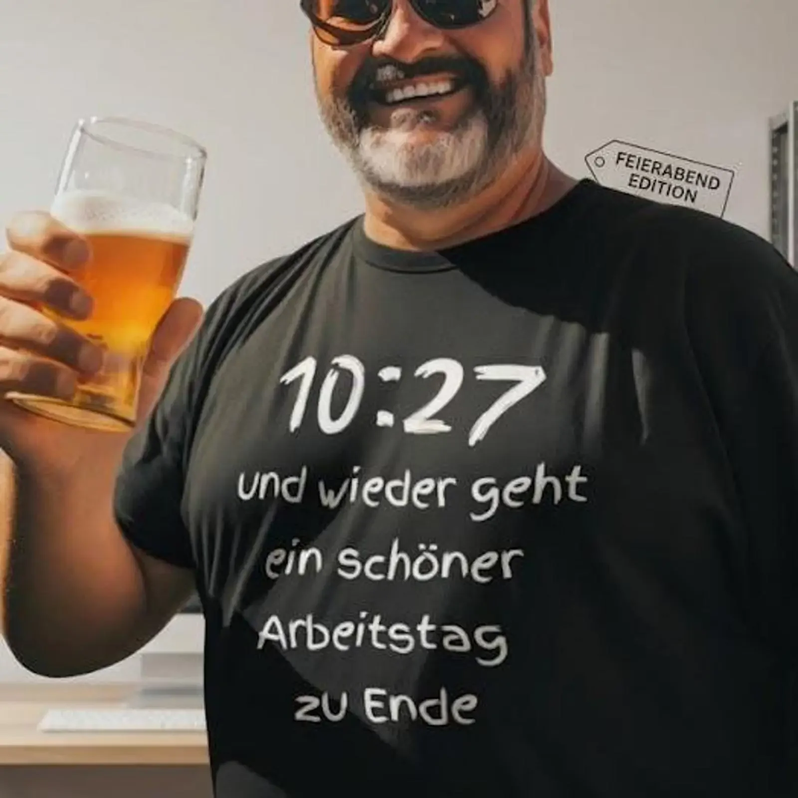 Funny German Workday End T Shirt 10 27 Quitting Time Colleague  vintage Washed Stretched Comfortable graphic Unisex Versatile