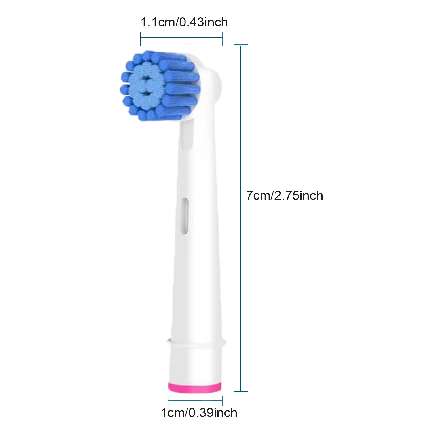 4/8/16 Pack Sensitive Gum Care Brush Heads Compatible with Oral B Electric Toothbrushes, Professional Toothbrush Heads