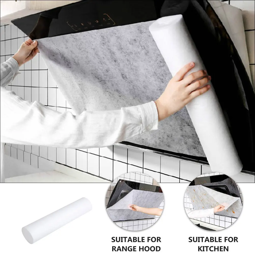 Range Hood Oil Filter Paper Roll – High-Durability Nonwoven, Anti-Fouling, Oil-Absorbing, Easy-Tear & Magnetic Install