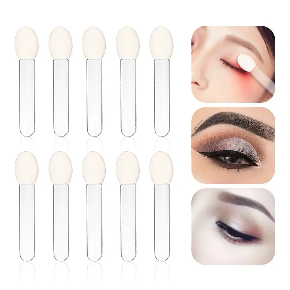 1~10PCS WholesaleMakeup Double-end Eye Shadow Eyeliner Brush Sponge Applicator Tool Cosmetic Eyeshadow Brush Makeup Tool