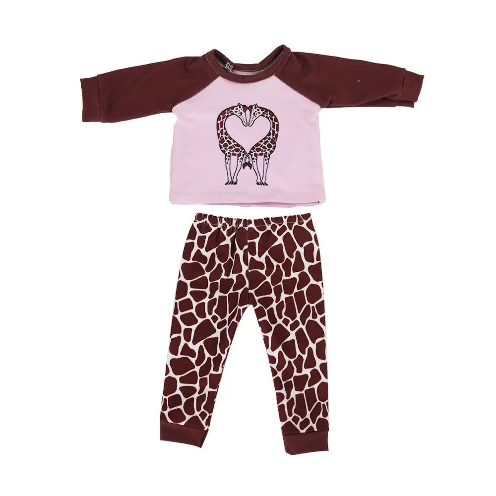 2PCS/Set  Playing House Changing Dressing Game  Clothes Shirt Pants Mini Home Wear Dolls Pajamas