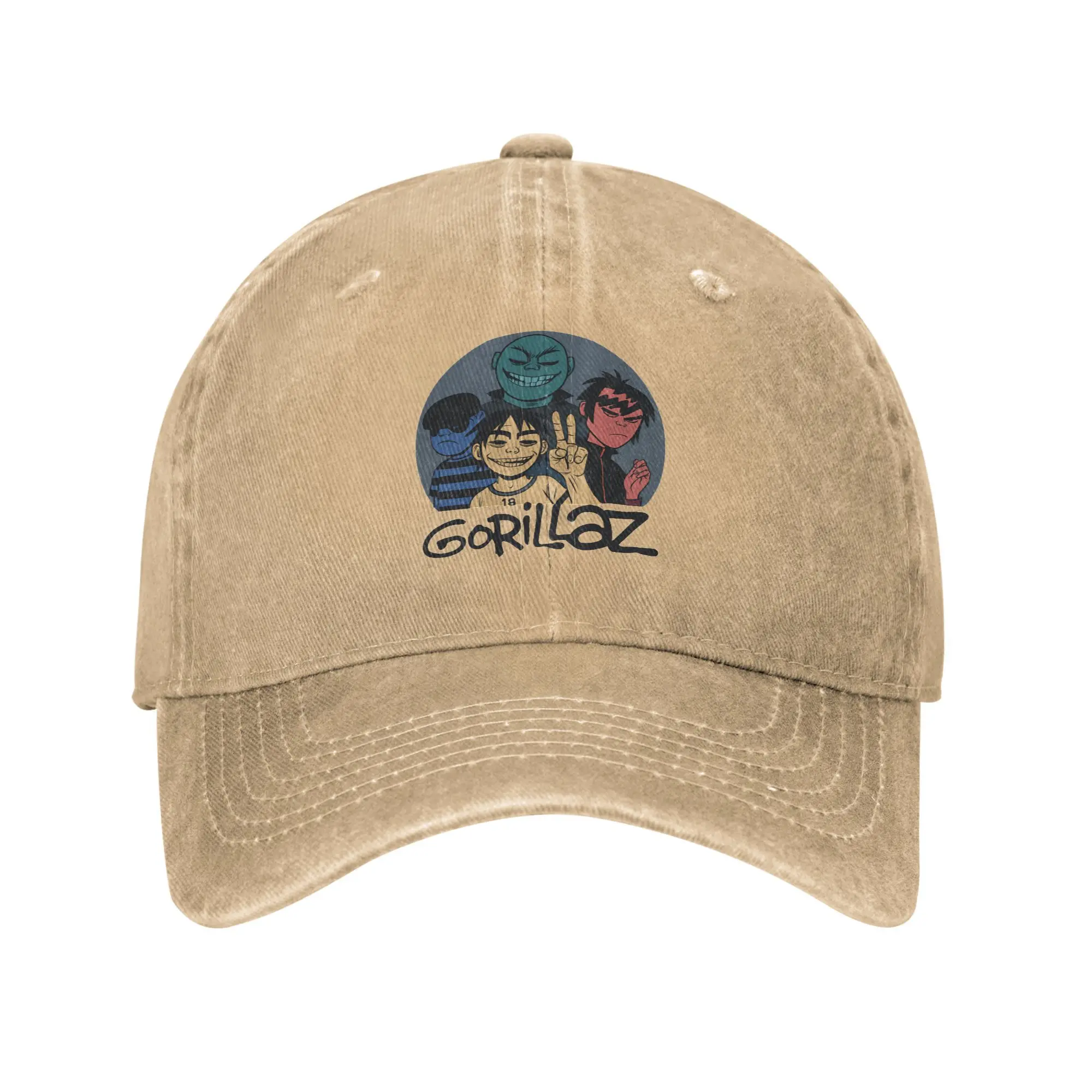 

Summer Gorillazed Baseball Cap Sun Adjustable Design Washed Hip Hop Hats Men Adult Fashion Hunting Camping Baseball Caps