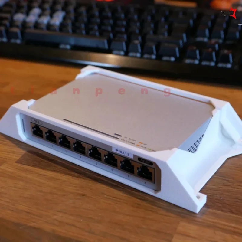 Stylish Creative Dual-purpose Support Stable Holder Wall & Desktop Mount For Ubiquiti UniFi US-8 US8 60W Switch WYORESY