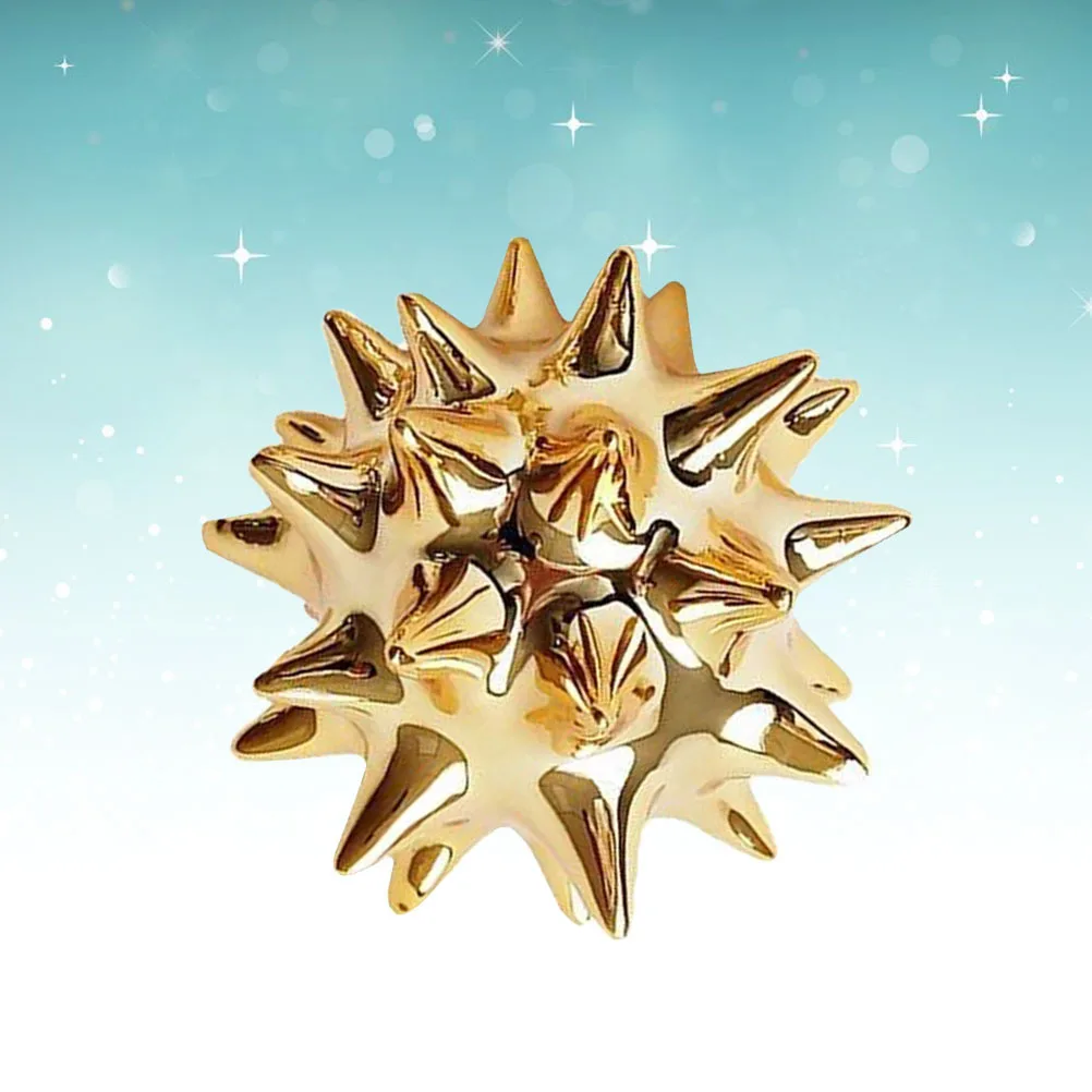 

Urchin Ball Ornament Solid Wood Eco Friendly Desktop Decoration Decor Urchin Ball Ornaments