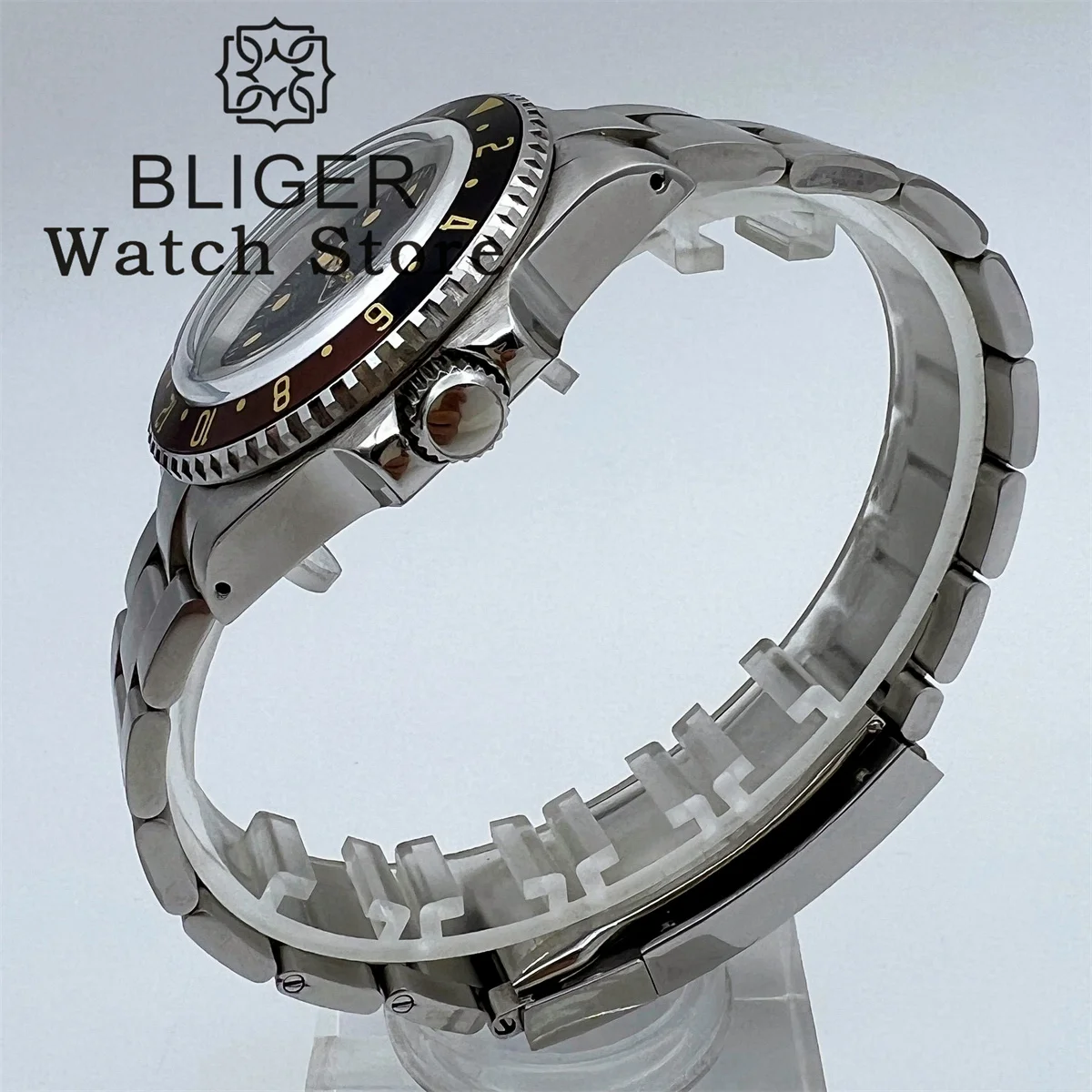 BLIGER New 40mm Vintage Diver Watch For Men NH35 PT5000 Automatic Mechanical Wristwatches Domed Glass Luminous Waterproof 200m