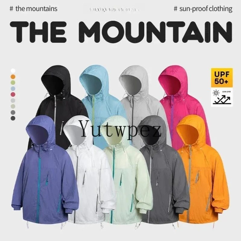 Summer Outdoor Cycling Windbreaker Activewear Men Clothing UPF50+ Sun Protection Jacket Men Women Quick Dry UV Blocking Hoodie