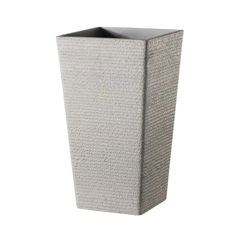 

Direct sales of tall plastic decorative outdoor/indoor flower pots, high-quality resin generous flower pots