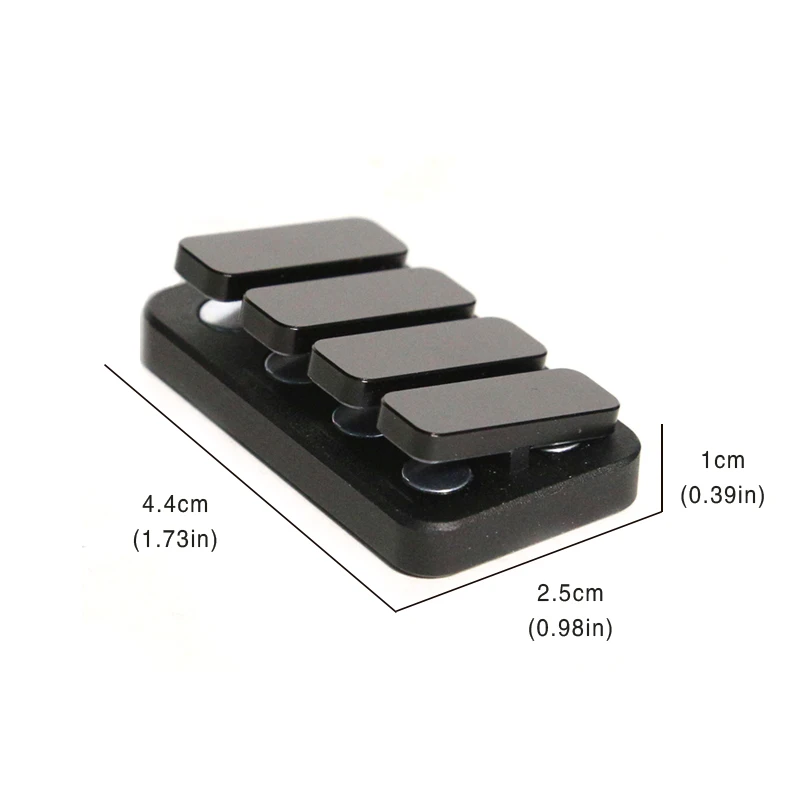 Black Piano Keys Fidget Clicker Fidget Slider Autism ADHD Metal EDC Fidget Toys Office Desk Toys Anxiety Stress Relief Toys