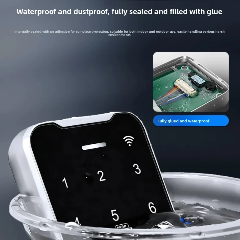 KOB Outdoor Fingerprint Access Control Machine Card Swiping Password WiFi Mini Program Dynamic Facial Recognition System