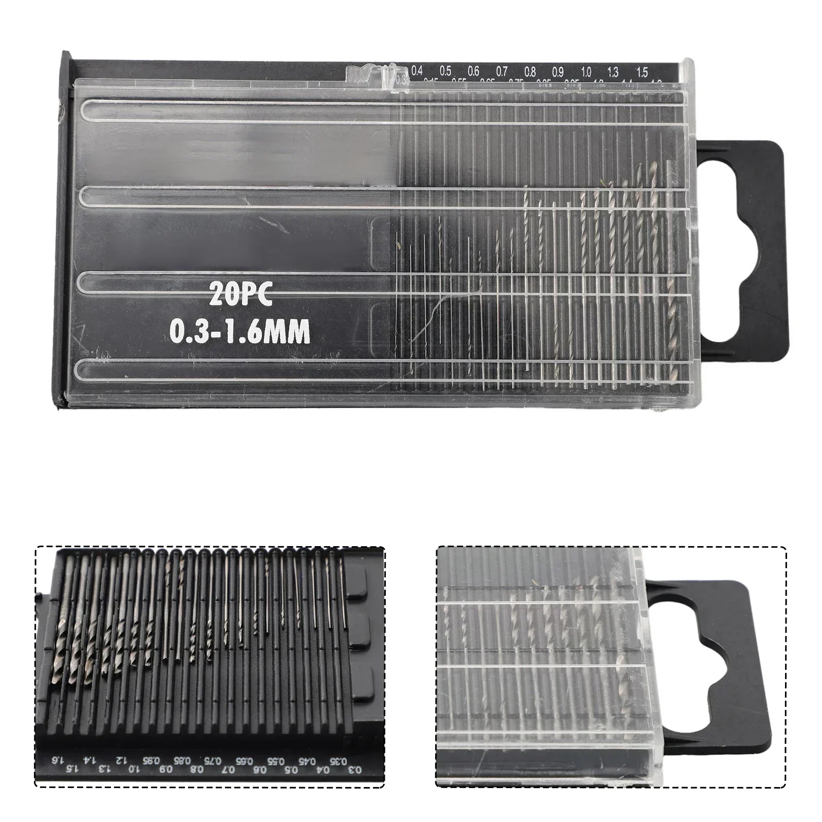 

Набор сверл, 20 шт./компл., аксессуары с чехлом, дрель 0,3-1,6 мм, мини-запчасти из быстрорежущей стали, замена для высокоскоростной дрели