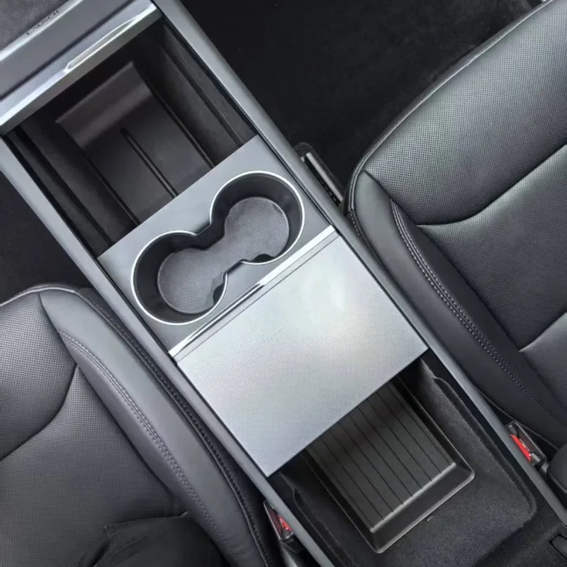 Boîte de rangement pour Console et accoudoir pour Tesla, nouveau modèle Y 2025 Juniper, tapis antidérapant supérieur et inférieur, modèle 3 Highland 2024, accessoires