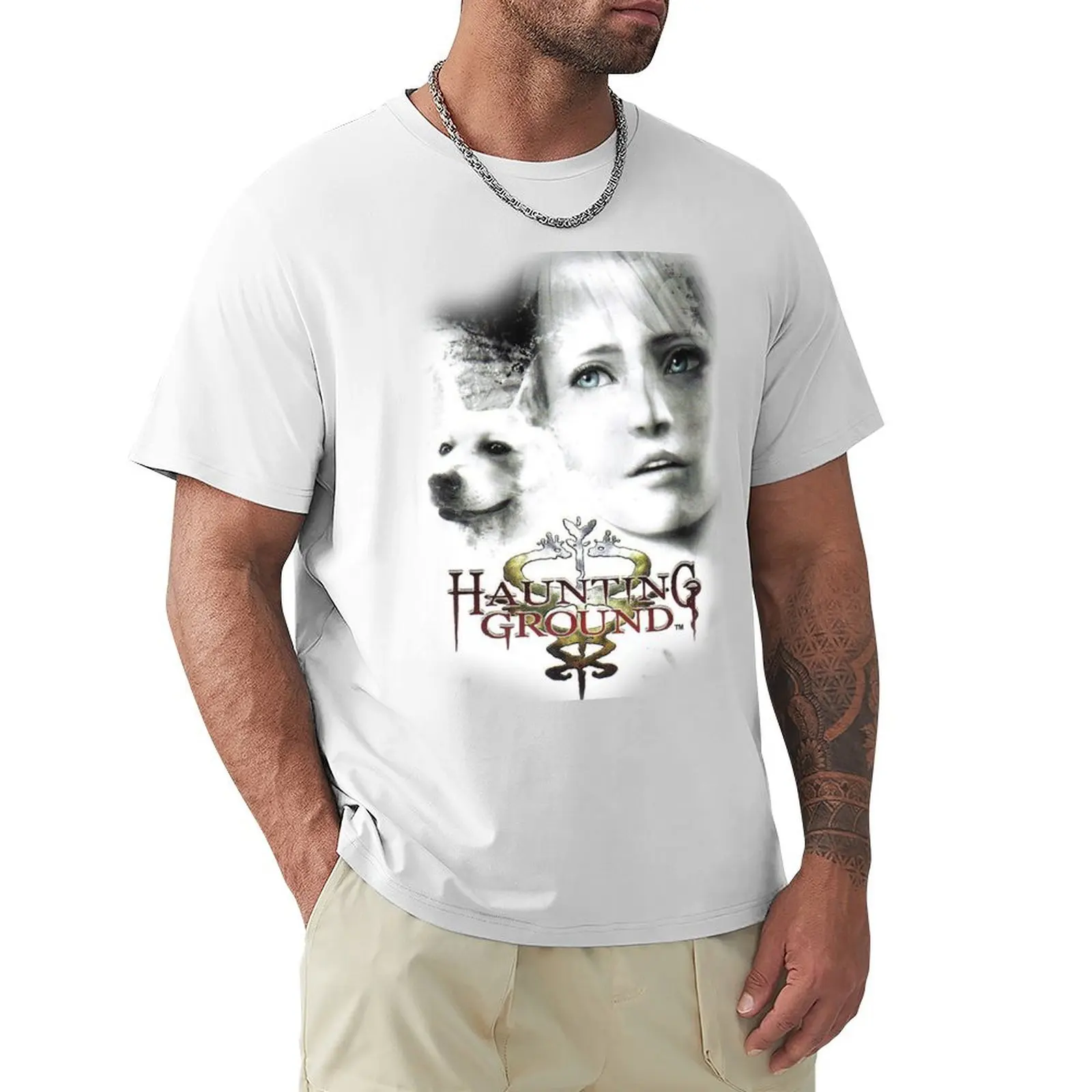 Haunting Ground - Title T-Shirt funnys anime mens graphic t-shirts pack