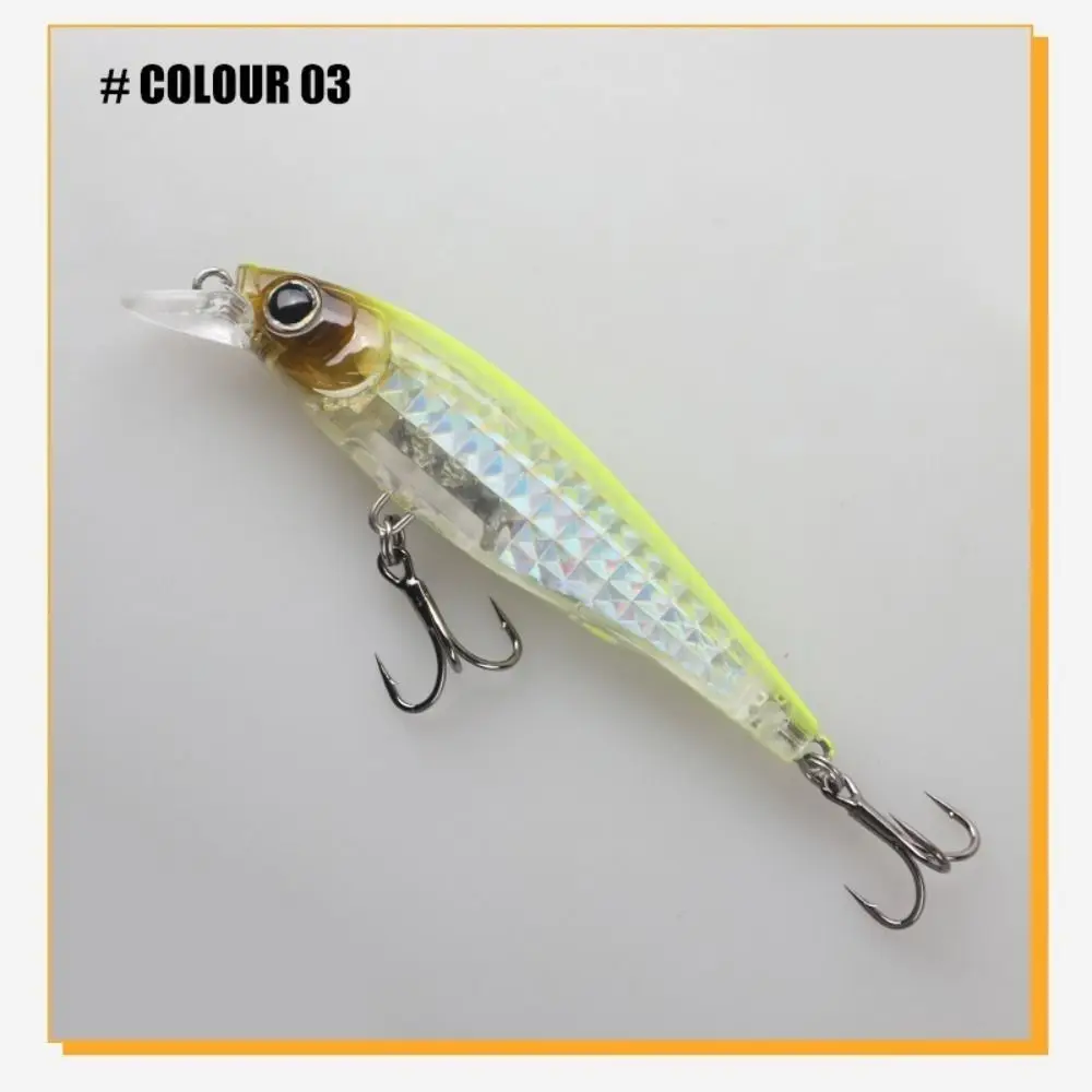 90mm Length Floating Minnow Bait 9g Weight 3D Prism Finish Hard Bait Lures Hard Body Wobbles Action Artificial Fishing Lures