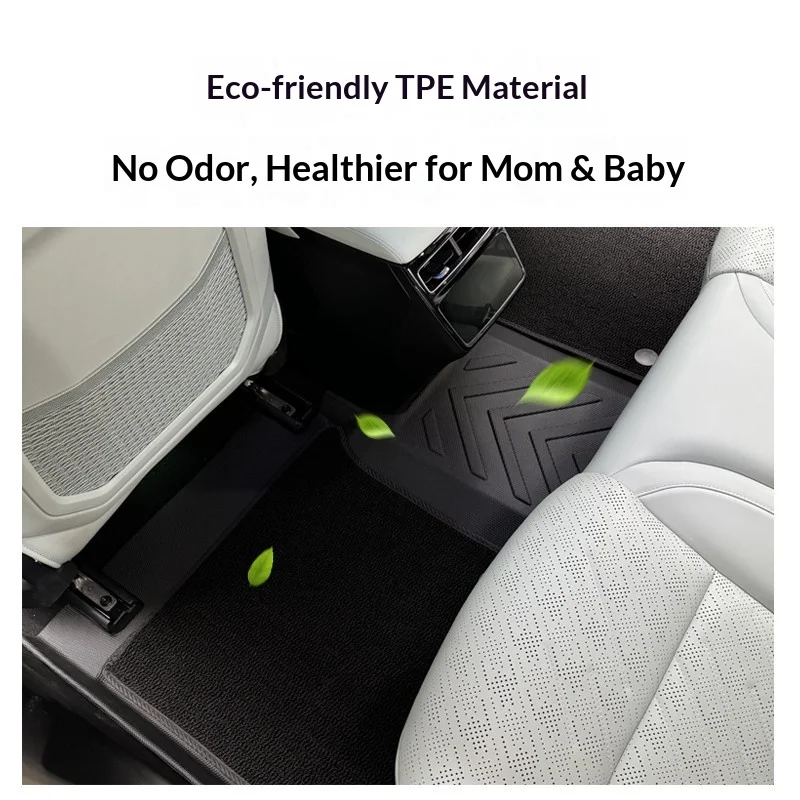 Fit For Zeekr 001 2025 2026 Car Specialized Car Floor Mats Original TPE All Inclusive Carpet Auto Foot Mats