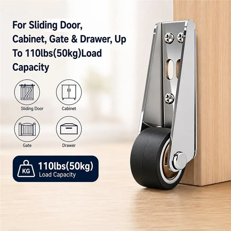 ABKP-Replacement,Rolling Swivel Casters For Barn Sliding Door, Gate Vertical Track Roller Wheel Cabinet Drawer