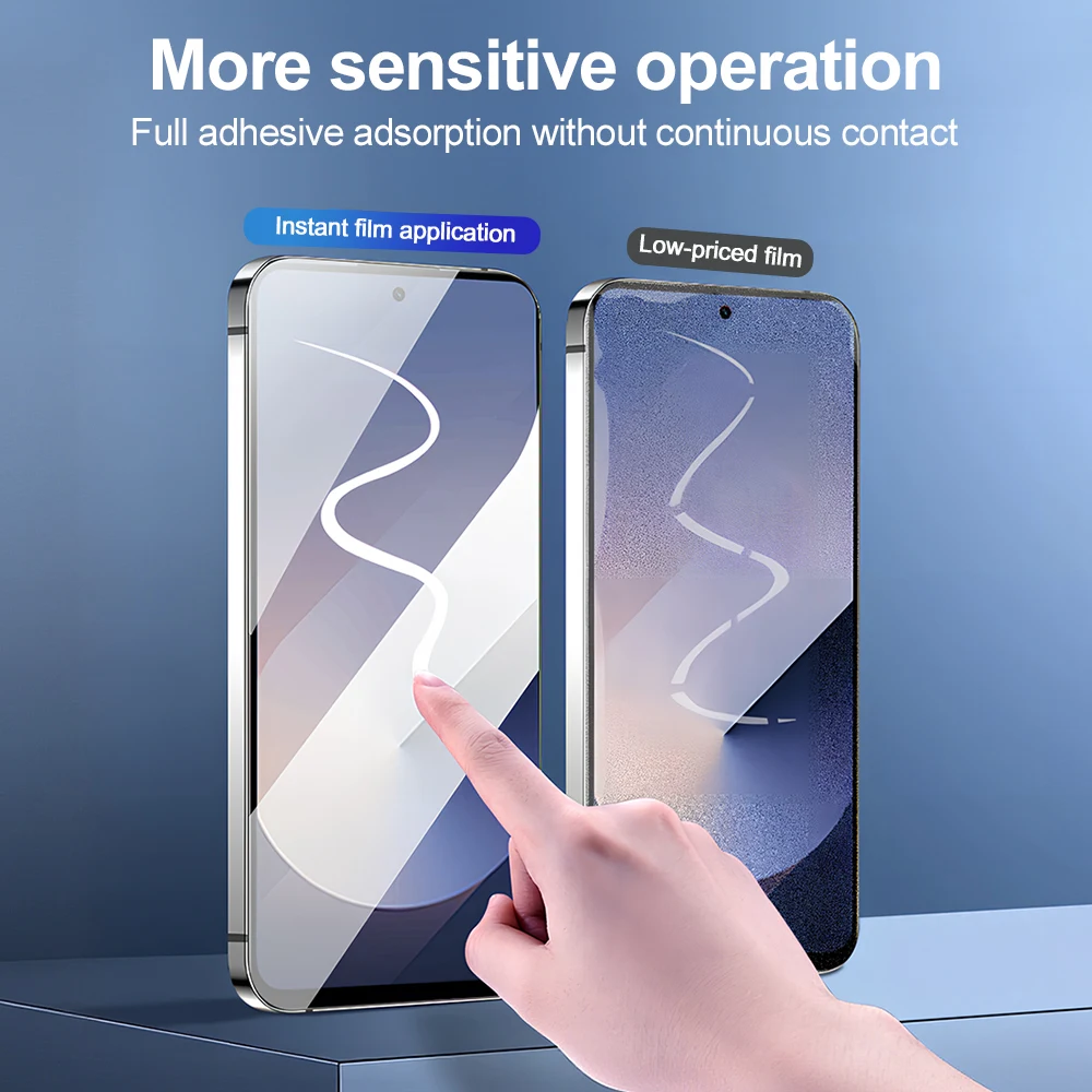 واقي شاشة سهل التركيب وخالي من الغبار وطلاء Oleophobic لهاتف سامسونج S25 S24 Ultra S23 FE A56 A16 A55 A26 A54 A36 A73 A53