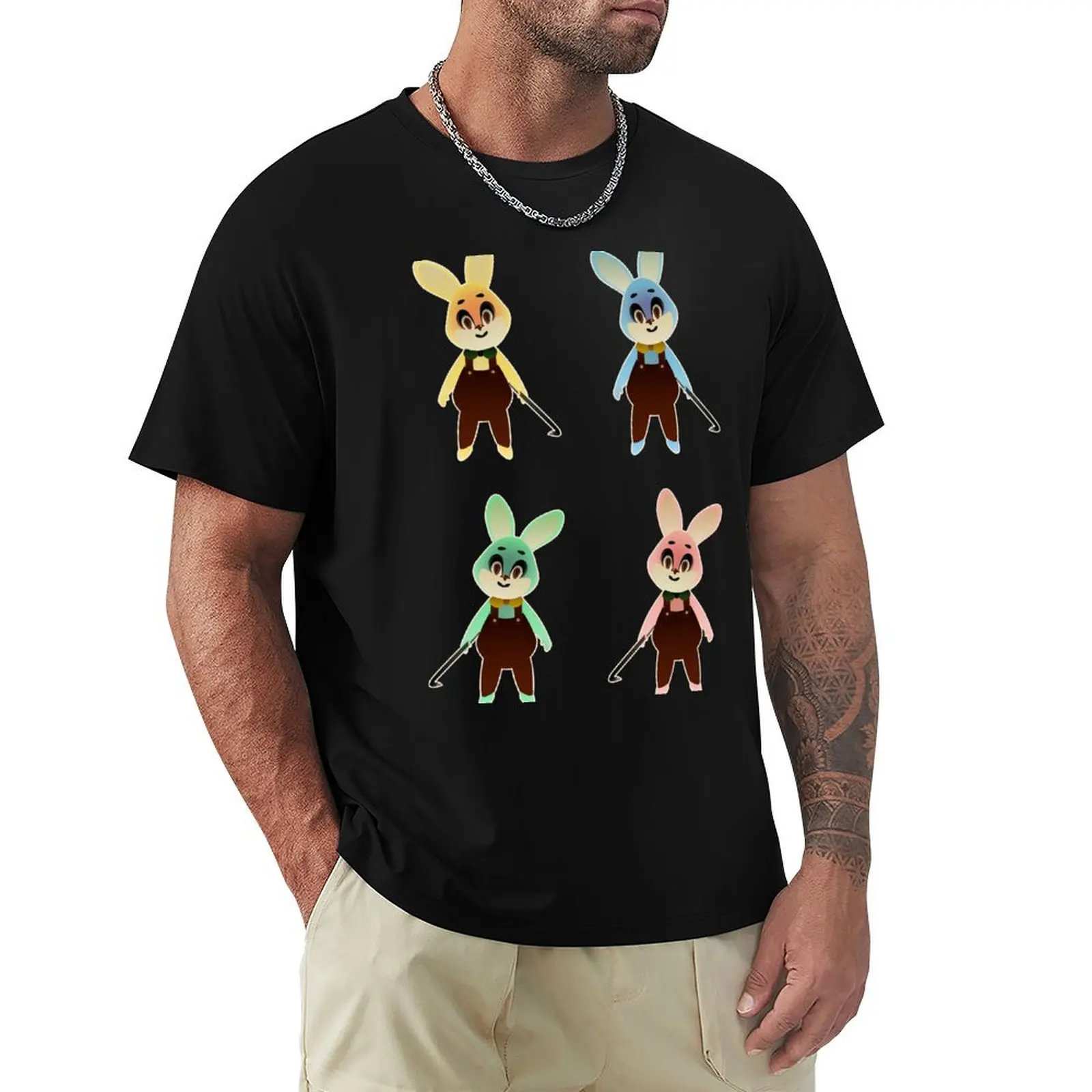 Robbie Rabbit Legions T-Shirt Large Size Casual Tee Shirt