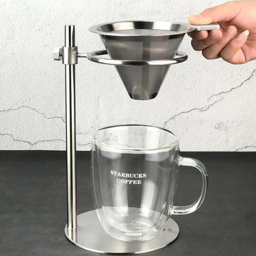 Coffee Drip Filter Stand Coffee Dripper Camping Cookware Durable Stainless