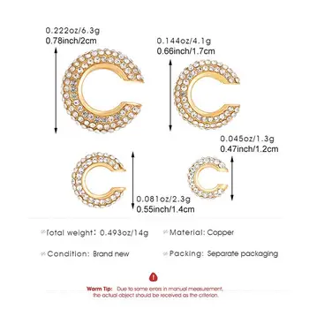 10 best sales أقراط على شكل حرف C - №5