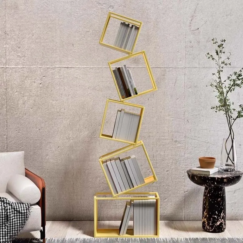 Modern Corner Bookcase Wall Display Modular Magazine Bookshelf Minimalist Library Estanteria Habitacion Living Room Furnitures