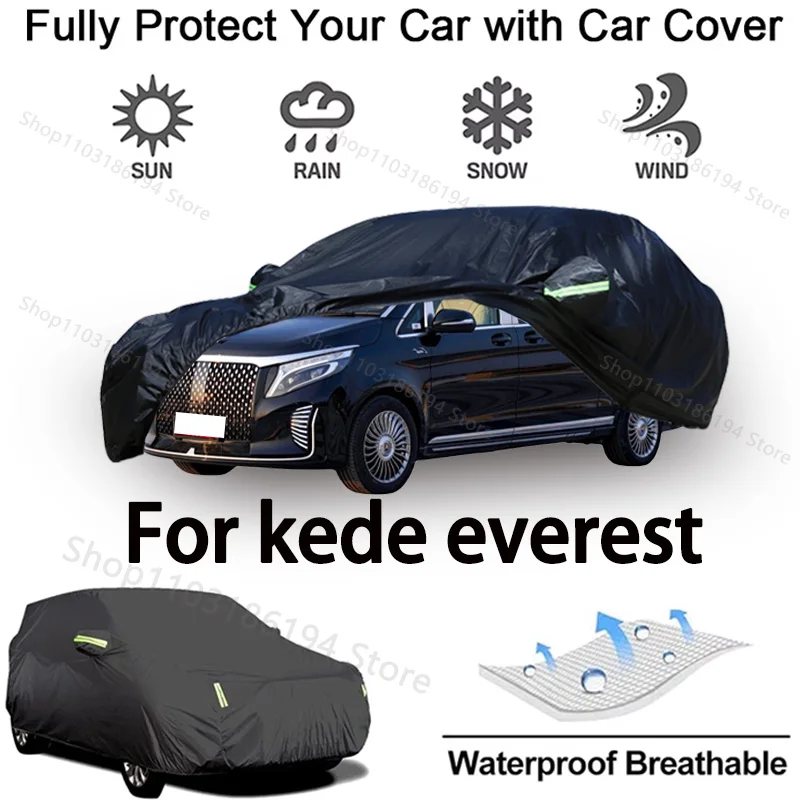 

Full Car Cover For Kede Everest Outdoor Protective Gear-Snowproof, Sunshield, Waterproof and Dustproof Automobile Accessories