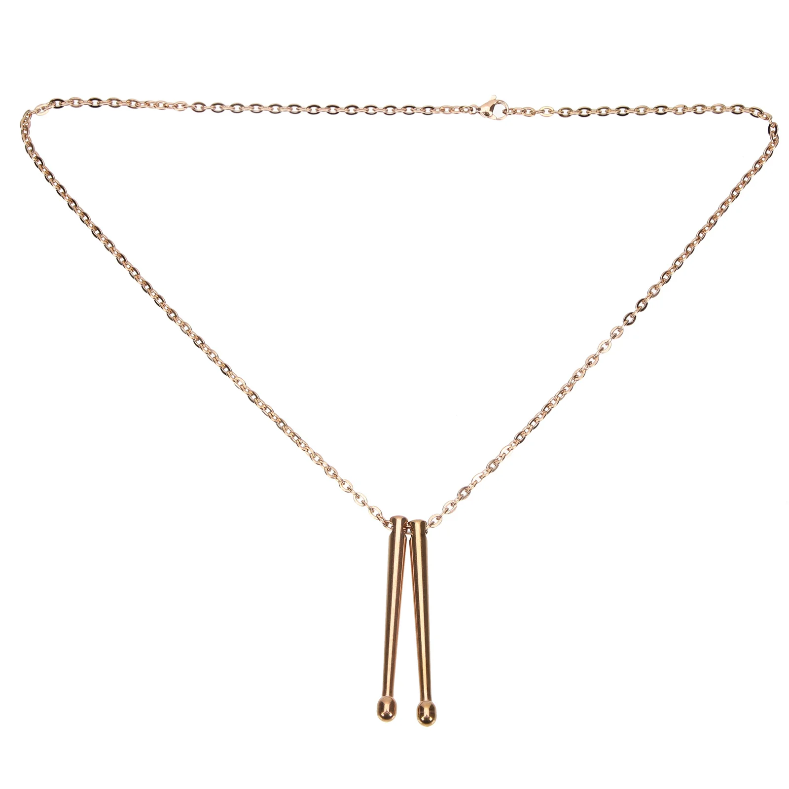 

Stick Pendant Birthday Gift Necklace Stylish Clavicle Chain For Women Men Hip-Hop Music Lovers Jewelry Gift