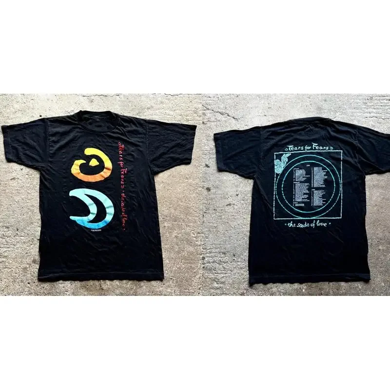 Tears For Fears 'The Seeds Of Love' - 1990 Black All Size T-Shirt