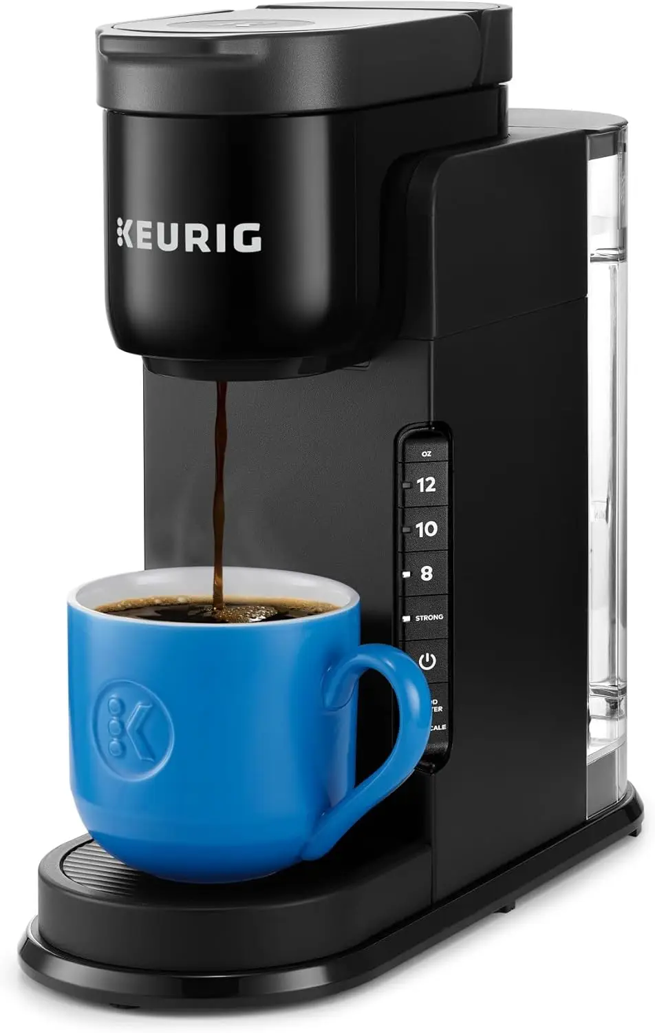 

Express Single Serve Coffee Maker with Strong Brew, 42oz Reservoir, Sleek Design for Holiday Hosting & Gifting in Black