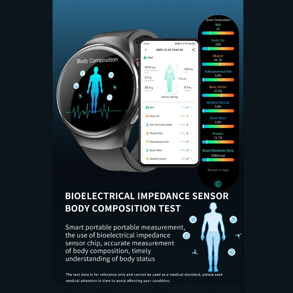 F600 Smart Watch With Bluetooth5.3 Smartwatches ECG Measurement Smartwatch For Men Waterproof Smartwatch Gifts Watch For Women