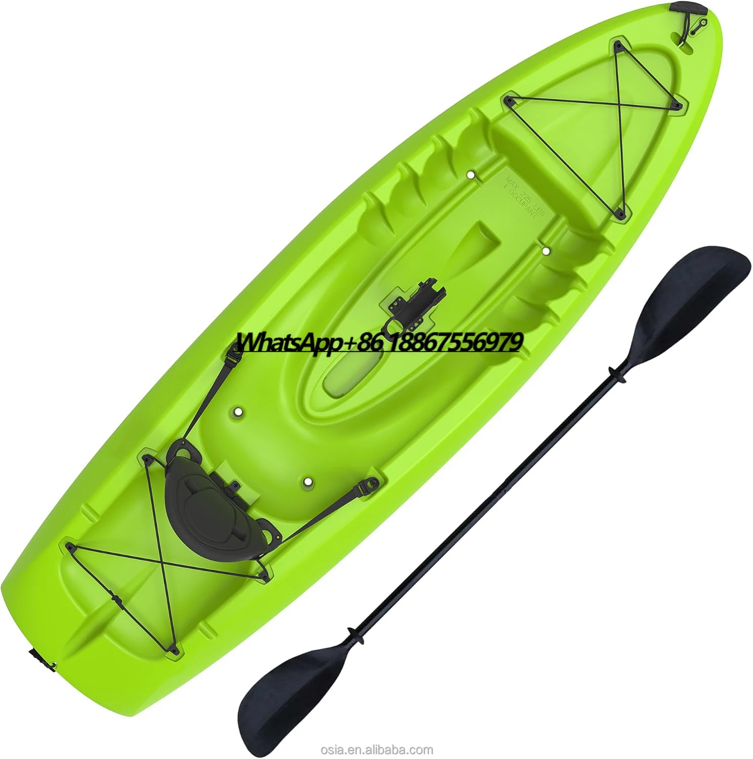 

Outdoors Hard Plastic Fishing Kayak Sit on Top Kayak Package with EVA Padded Seats