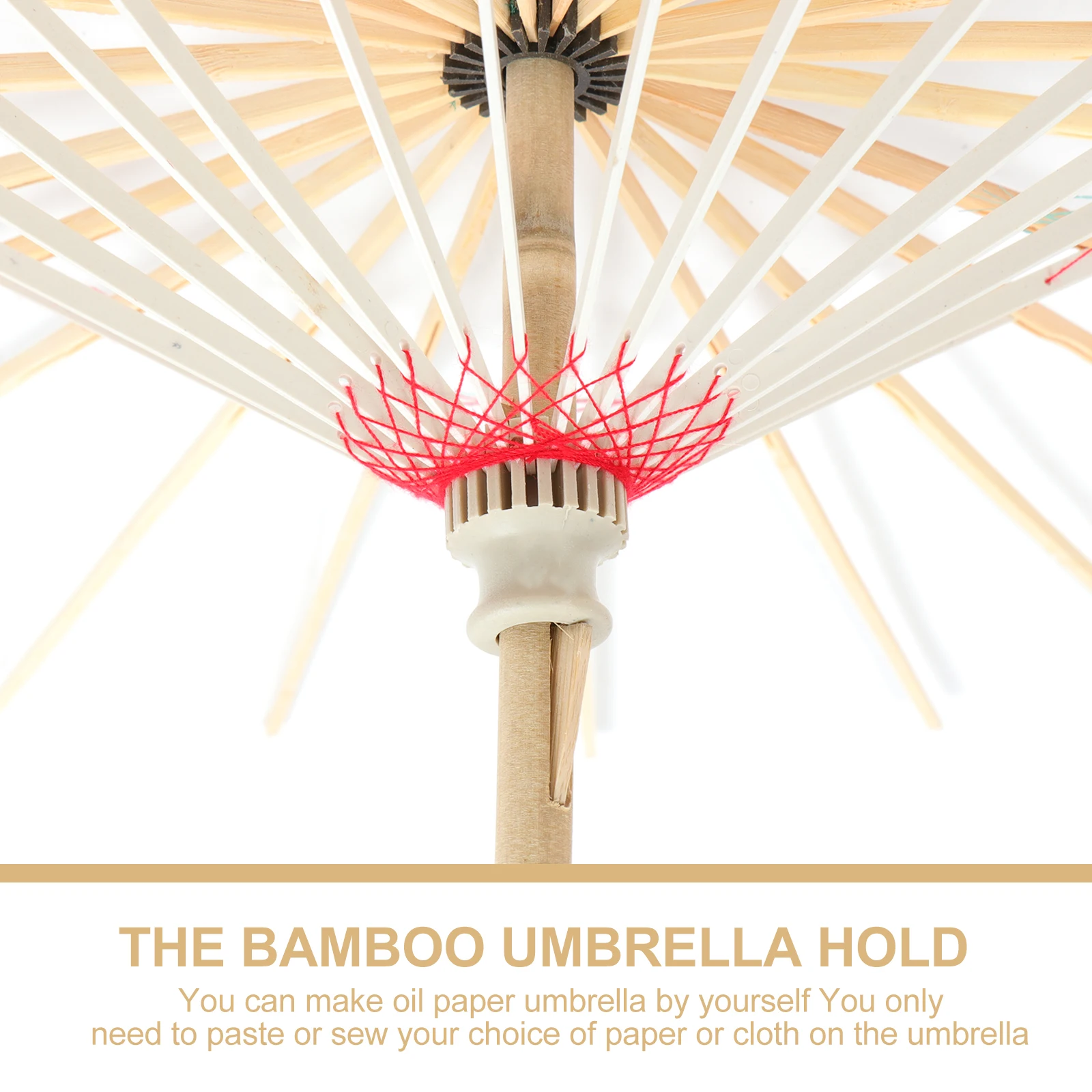 

2pcs Bamboo Oil Paper Umbrella Stand Decorative Rack 70cm Diameter Wedding Photo Props Home Festival