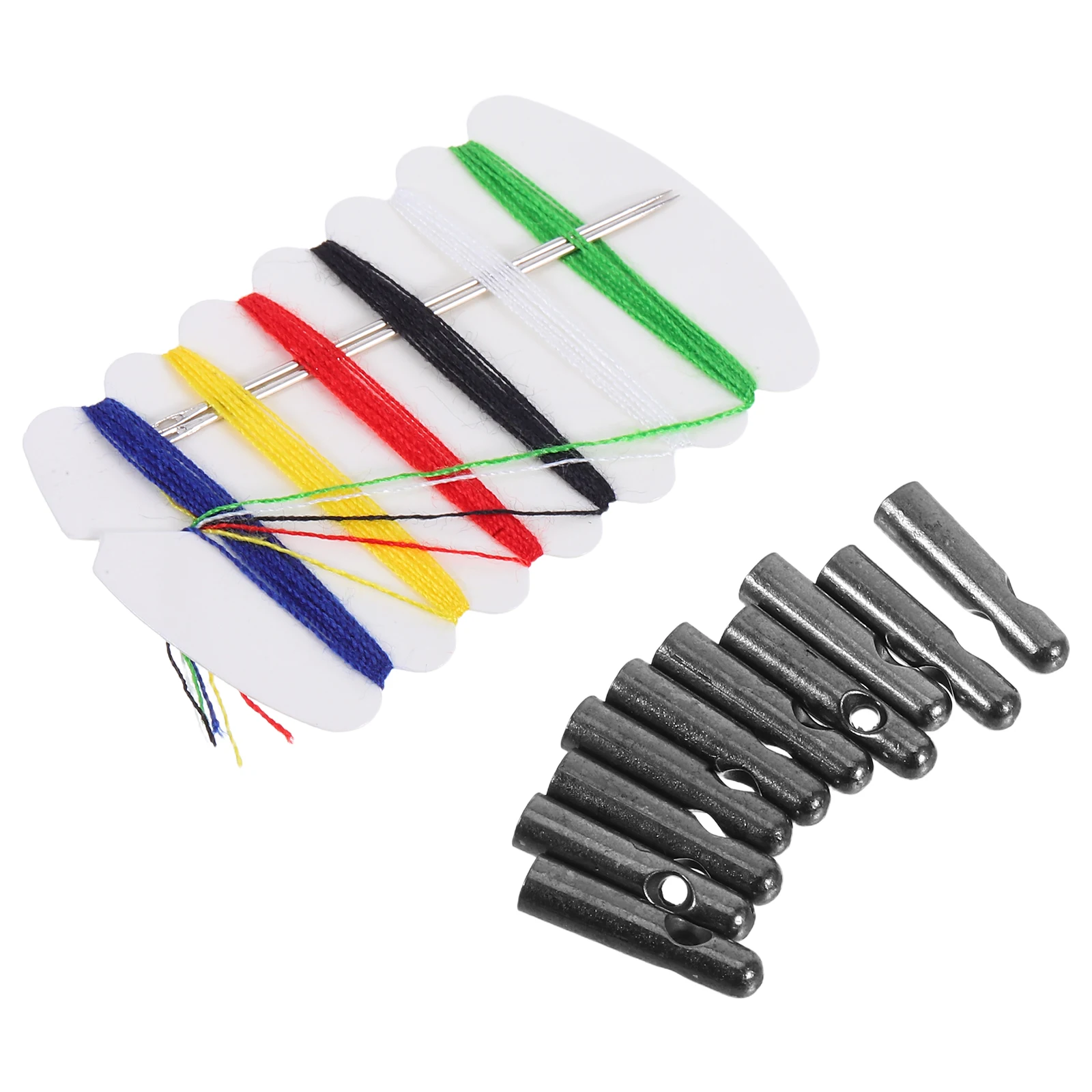 

10 Pcs Umbrella Bead Accessories Replacement Bone Covers Tips Tail Beads Black Folding Accessory