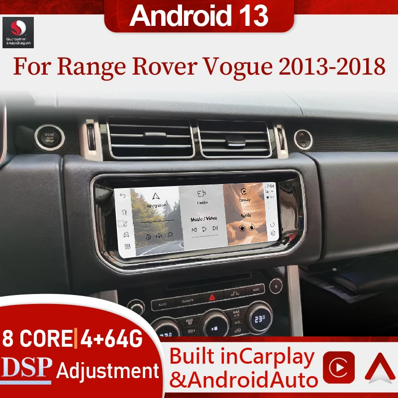 

Android 13 Car Radio For Land Rover Range Rover Vogue 2013-2018 CarAuto Wireless Carplay Auto Navigation Multimedia Player GPS