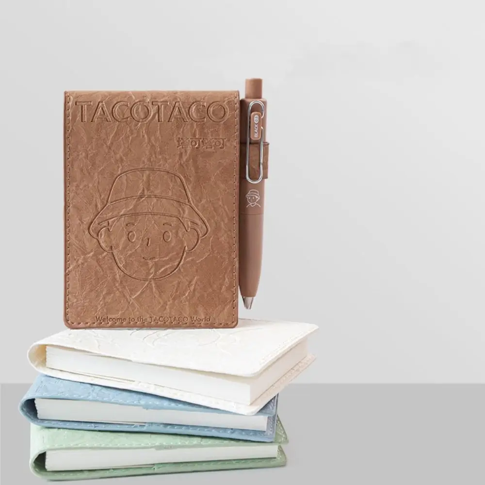 Retro a7 mini livro de bolso couro do plutônio em branco página interna cadernos cor sólida bloco de notas estudantes material escolar