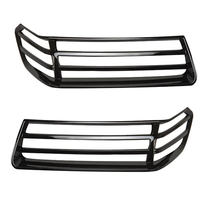 2PCS Carbon Black Look Front Wheel Eyebrow Lamp Cover Trim For Jeep Wrangler JL JT 2018-2020 2021 2022 2023