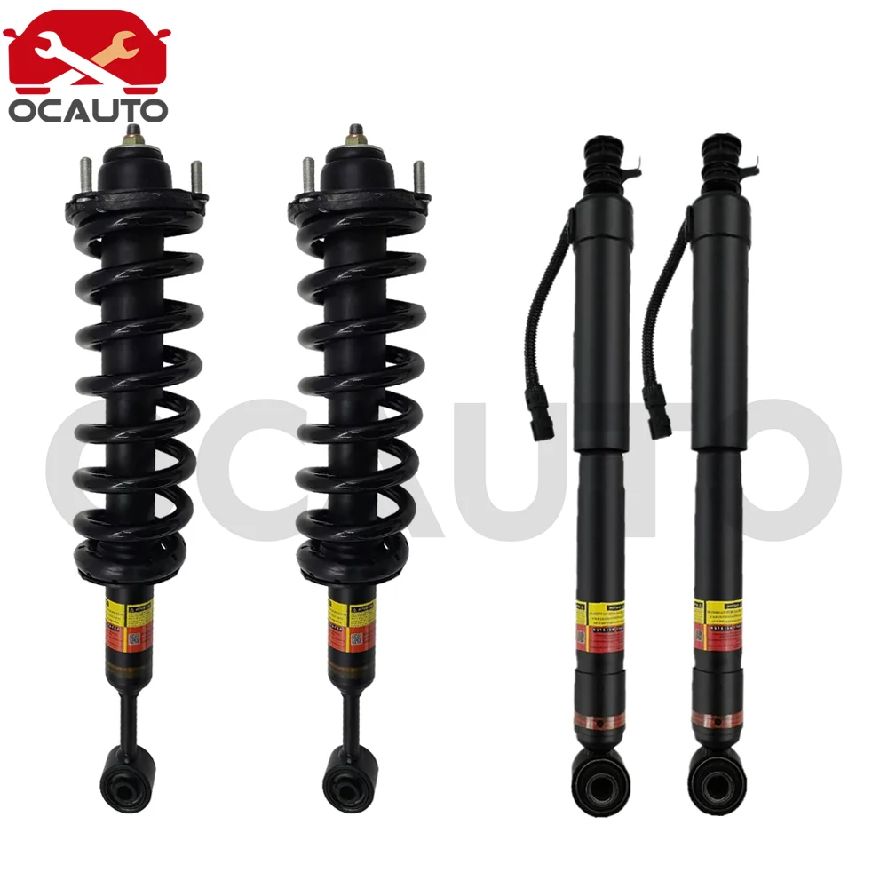 4pcs Front&Rear Shock Absorber w/ Sensor ASSY for Toyota Land Cruiser Prado 120 2002-2009 OE Number 48510-60121 48530-69485