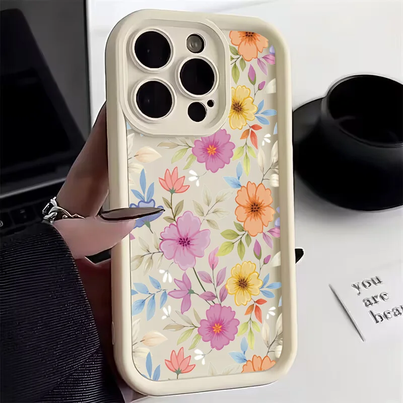 Flower Silicone Case For Xiaomi Redmi Note 13 Pro 5G 13 12 4G 12S 11S 10S 11 10 Pro Plus Redmi 12 13C 12C 4G Shockproof Cover