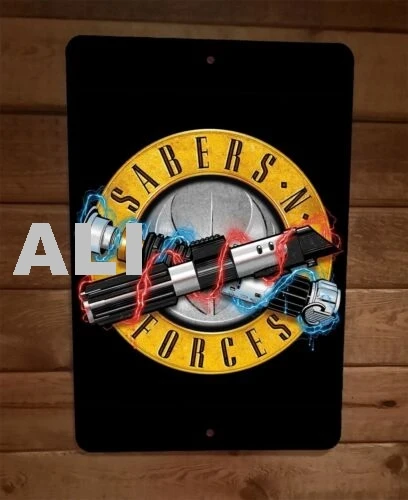 sabers-n-forces-star-gnr-guns-roses-wars-8x12-placa-de-metal-para-parede