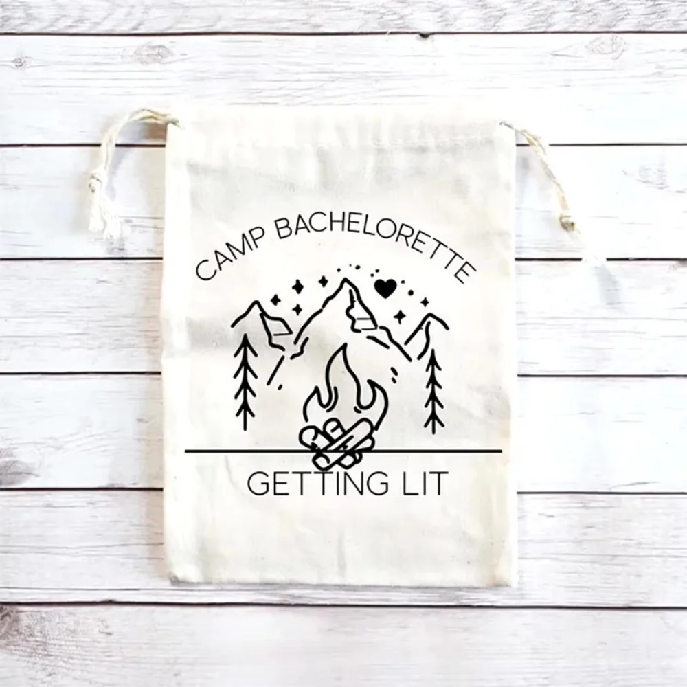 20pcs Getting Hitched Getting Lit hangover kit bags Wild and Free Camp Bachelorette hen Party Glamping bridal shower wedding