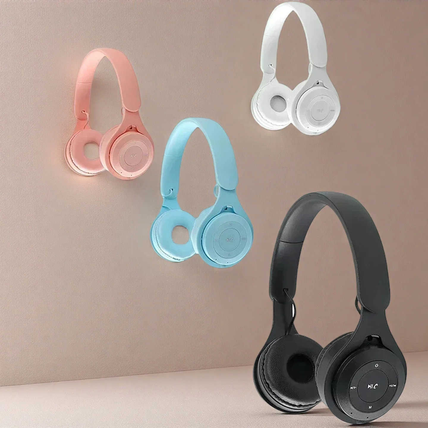 سماعة رأس ستيريو Y08، سماعة رأس بخاصية البلوتوث قابلة للطي، سماعة أذن رياضية لاسلكية، سماعات ألعاب فوق الأذن لنظام Android ios