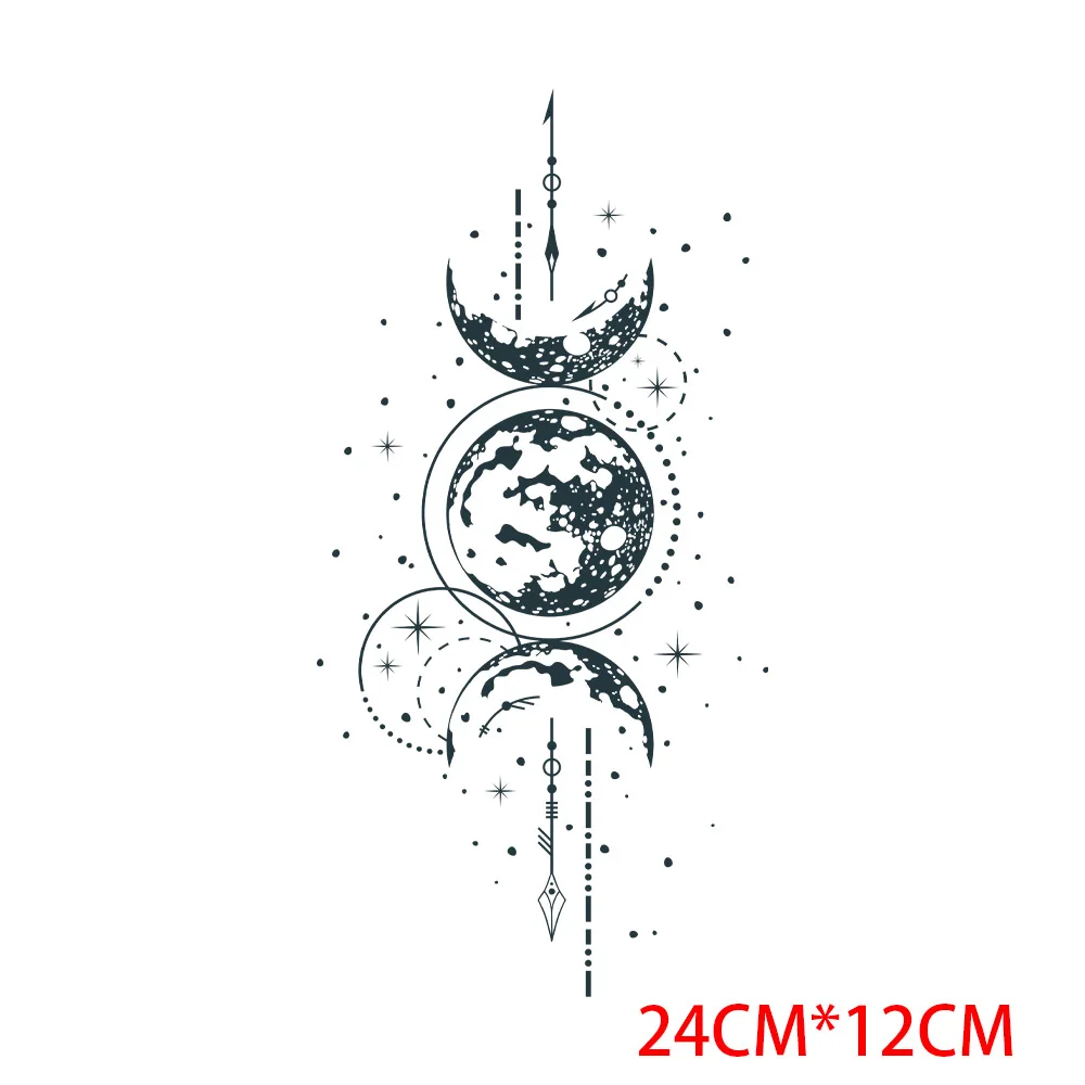 Mysterious Abstract Star Moon Heat Transfer Sticker Patches for Clothing  Iron on Patches  Stickers  Patches  Appliqued