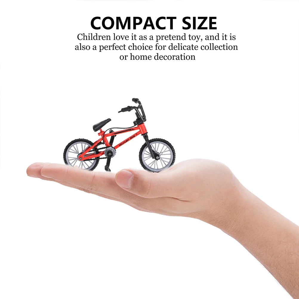 2Sets Mini Finger Fahrrad Aluminium Legierung Desktop Spiel Stress Relief Finger Koordination Herausforderung Mini Fahrrad Freizeit Spiel Spielzeug